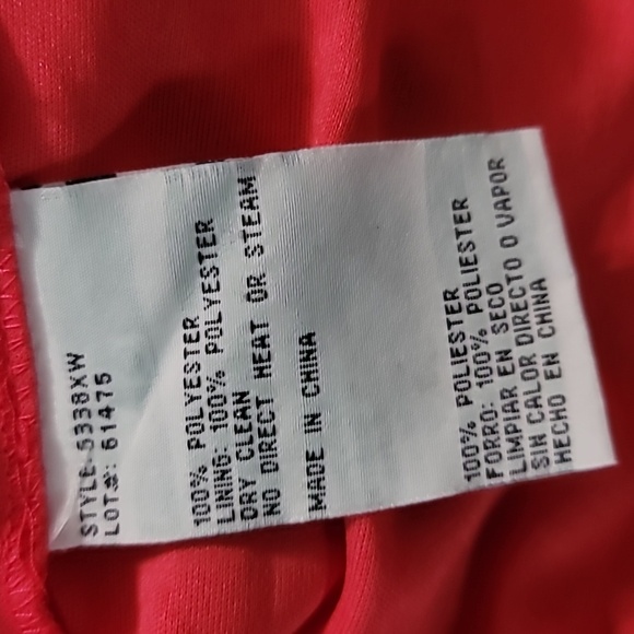 XSCAPE Plus Size Printed V-Neck Ruched-Waist Pleated Gown - Picture 7 of 7